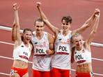 Olympics: Poland win first 4x400m mixed relay gold.