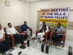 The joint meeting of the MLAs of Assam's Barak Valley at Circuit House, Cachar. The joint meeting of the MLAs of Assam's Barak Valley at Circuit House, Cachar.