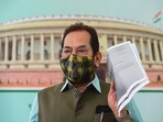 Naqvi along with fellow Union minister Smriti Irani and Bhupender Yadav will attend a programme in the Capital to observe ‘Muslim Women Rights Day’.(PTI Photo) Naqvi along with fellow Union minister Smriti Irani and Bhupender Yadav will attend a programme in the Capital to observe ‘Muslim Women Rights Day’.(PTI Photo)
