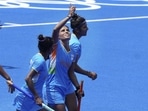 Vandana Katariya scored an Olympic hat-trick to lead India to win against South Africa