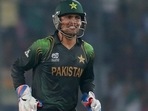 Pakistan's Kamran Akmal (in frame) reacted to India's Sanju Samon's performance in Sri Lanka Pakistan's Kamran Akmal (in frame) reacted to India's Sanju Samon's performance in Sri Lanka
