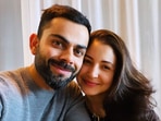 Virat Kohli and Anushka Sharma are seen flashing big smiles in their new picture together. Virat Kohli and Anushka Sharma are seen flashing big smiles in their new picture together.