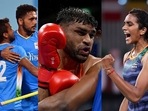 All eyes will be on the Indian men's hockey team, boxer Satish Kumar and shuttler PV Sindhu on Sunday. 