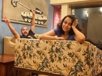 Swara Bhasker poses in her newly-renovated home. Swara Bhasker poses in her newly-renovated home.