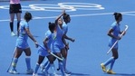 Vandana Katariya celebrates with teammates after scoring a goal against South Africa during a women's field hockey match at the 2020 Summer Olympics.(PTI) Vandana Katariya celebrates with teammates after scoring a goal against South Africa during a women's field hockey match at the 2020 Summer Olympics.(PTI)