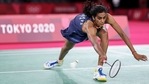 PV Sindhu attempts to pick up a forehand smash. (Getty Images) PV Sindhu attempts to pick up a forehand smash. (Getty Images)