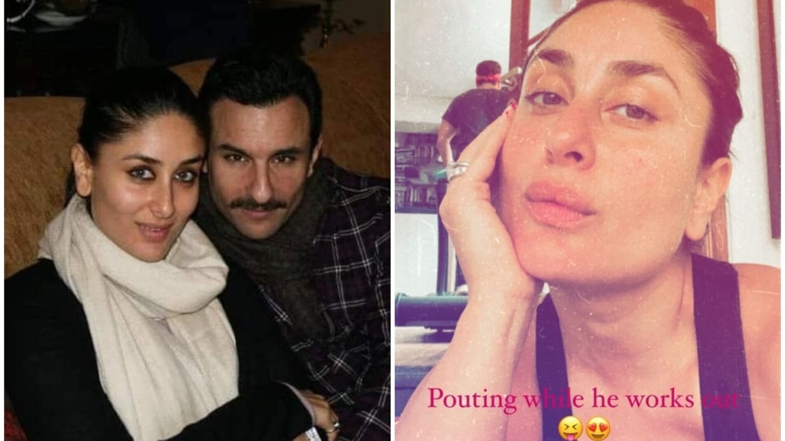 Kareena Kapoor Sneaks Saif Ali Khan Into Her Selfie ‘pouting While He 