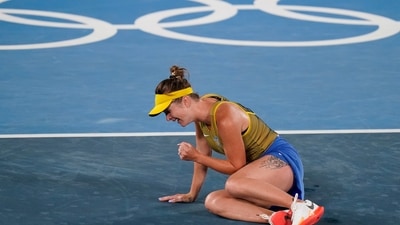 Tokyo 2020: Elina Svitolina wins Ukraine's first Olympic tennis medal. (AP)