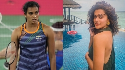 Taapsee Pannu and other Bollywood stars react to PV Sindhu's loss at the badminton semi-finals in the Olympics. (AP/Instagram) Taapsee Pannu and other Bollywood stars react to PV Sindhu's loss at the badminton semi-finals in the Olympics. (AP/Instagram)