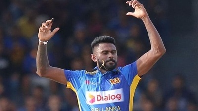 Sri Lanka medium pacer Isuru Udana. (Twitter)
