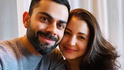 Virat Kohli and Anushka Sharma are seen flashing big smiles in their new picture together. Virat Kohli and Anushka Sharma are seen flashing big smiles in their new picture together.
