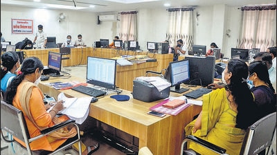 A control room set up to track Covid-19 cases and various elements of its management in the district. (Right) The World Health Organisation recommends that an average positivity rate of 5% be considered as the threshold at which it can be said that testing is adequate to the caseload. Sangli’s positivity rate has been above 5% from June 1 to July 17 (UDAY DEOLEKAR) A control room set up to track Covid-19 cases and various elements of its management in the district. (Right) The World Health Organisation recommends that an average positivity rate of 5% be considered as the threshold at which it can be said that testing is adequate to the caseload. Sangli’s positivity rate has been above 5% from June 1 to July 17 (UDAY DEOLEKAR)