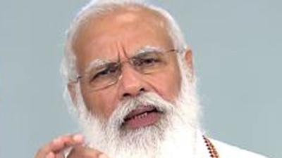 Prime Minister Narendra Modi virtually addressed the newly commissioned IPS officers at Sardar Vallabhbhai Patel National Police Academy. (ANI) Prime Minister Narendra Modi virtually addressed the newly commissioned IPS officers at Sardar Vallabhbhai Patel National Police Academy. (ANI)