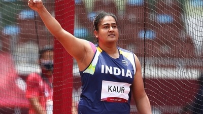Kamalpreet Kaur of Team India. (Getty Images)