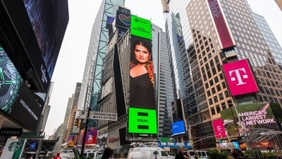 Sona Mohapatra has tweeted about her New York Times Square billboard. Sona Mohapatra has tweeted about her New York Times Square billboard.