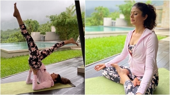Pooja Batra's yoga session will inspire you to start your weekend on a fit note(Instagram/@poojabatra)