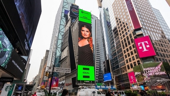 Sona Mohapatra has tweeted about her New York Times Square billboard.