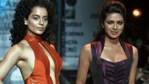 Priyanka Chopra and Kangana Ranaut worked together in Fashion. Priyanka Chopra and Kangana Ranaut worked together in Fashion.