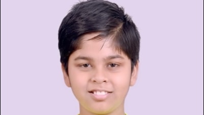 Lucknow boy Rashtram Aditya Shri Krishna scored 86% in drawing, 84% in social science, 83% in English, 82% in Hindi, 76% in science and 64% in mathematics in UP Board class 10. (Sourced image)