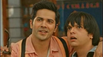 Actor Varun Dhawan with his best friend Kavish Majumdar in a still from Main Tera Hero (2014) Actor Varun Dhawan with his best friend Kavish Majumdar in a still from Main Tera Hero (2014)