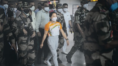Indian weightlifter Mirabai Chanu won the silver medal in Tokyo Olympics and now a film will be made on her life. (AP Photo) Indian weightlifter Mirabai Chanu won the silver medal in Tokyo Olympics and now a film will be made on her life. (AP Photo)