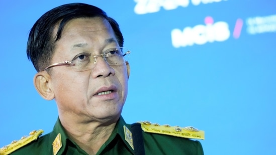 The state administration council, as the junta calls itself, also appointed Min Aung Hlaing as the prime minister of the “caretaker government.”(Reuters)