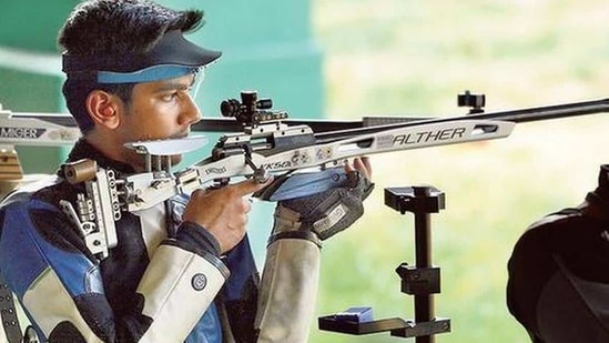 Olympics: Onus on Sanjeev Rajput and Aishwary Pratap Singh Tomar (in frame) to avoid another medal-less campaign in shooting(Twitter/FILE)