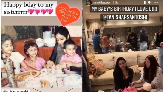 Janhvi Kapoor and Khushi Kapoor shared pictures with Tanisha R Santoshi.