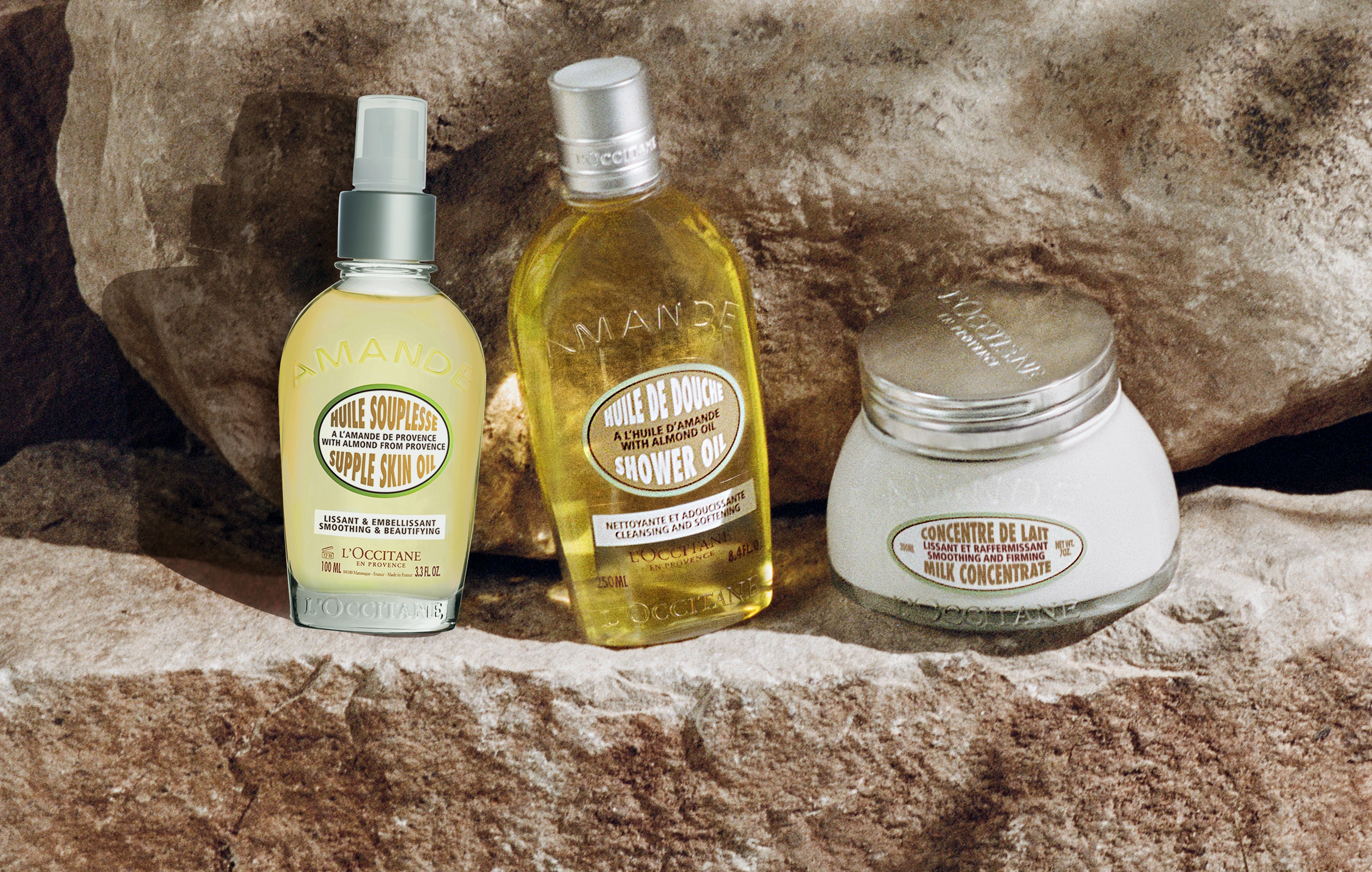 The moisturising Almond range from L’Occitane The moisturising Almond range from L’Occitane