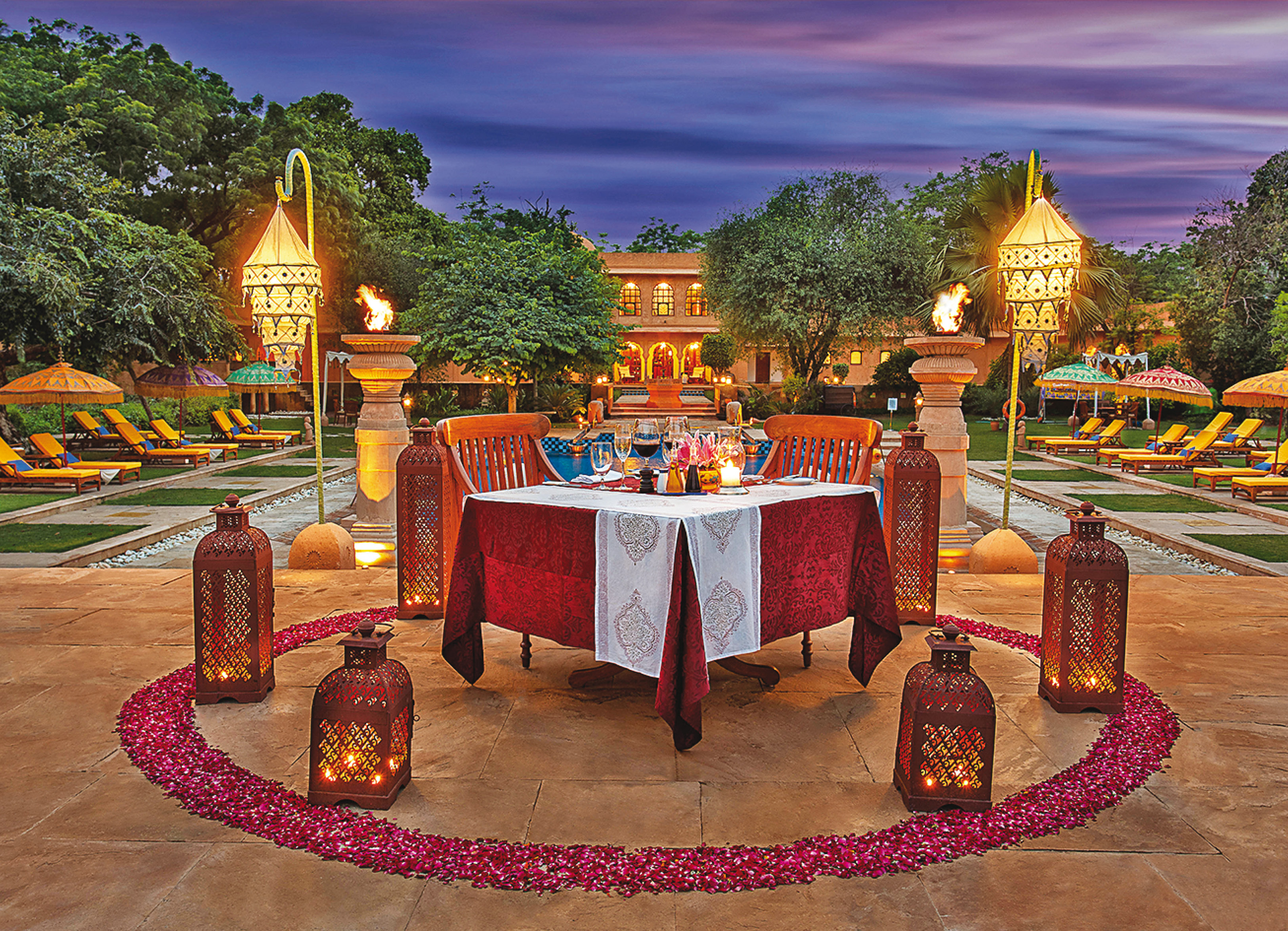 Research suggests you’re less likely to get infected outdoors, so, enjoy your meals al fresco