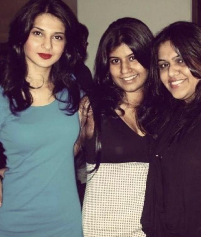 Jennifer Winget with her friends: Supriya Karkera and Rubina Sayed. Jennifer Winget with her friends: Supriya Karkera and Rubina Sayed.
