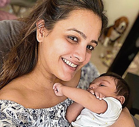 Anita Hassanandani is a mother to five-month-old son, Aaravv