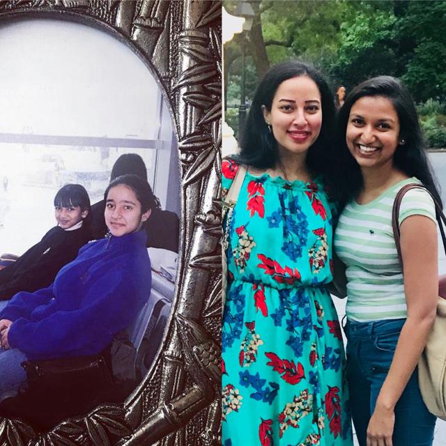 Kuchipudi dancer Bhavana Reddy with childhood friend Tilottama Puri. Kuchipudi dancer Bhavana Reddy with childhood friend Tilottama Puri.