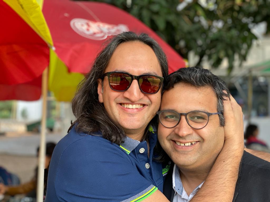 Papa CJ with his childhood friend Chetan Vohra. Papa CJ with his childhood friend Chetan Vohra.