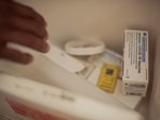 A box containing vials of Johnson & Johnson vaccine against Covid-19. A box containing vials of Johnson & Johnson vaccine against Covid-19.