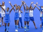 Indian players celebrate their victory against Australia at Tokyo Olympics 2020(PTI) Indian players celebrate their victory against Australia at Tokyo Olympics 2020(PTI)