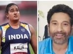 'We are proud of you for giving your best': Sachin Tendulkar congratulates Kamalpreet Kaur after Indian finishes 6th in discus throw final(Agencies/HT Collage)