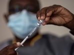 A health worker prepares a dose of Janssen Johnson & Johnson Covid-19 vaccine at Leopold Sedar Senghor stadium in Dakar, Senegal. A health worker prepares a dose of Janssen Johnson & Johnson Covid-19 vaccine at Leopold Sedar Senghor stadium in Dakar, Senegal.