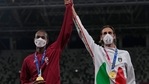Joint gold medalists Mutaz Barshim of Qatar and Gianmarco Tamberi (R) of Italy pose for a photo following the men's high jump final at Tokyo Olympics(AP) Joint gold medalists Mutaz Barshim of Qatar and Gianmarco Tamberi (R) of Italy pose for a photo following the men's high jump final at Tokyo Olympics(AP)