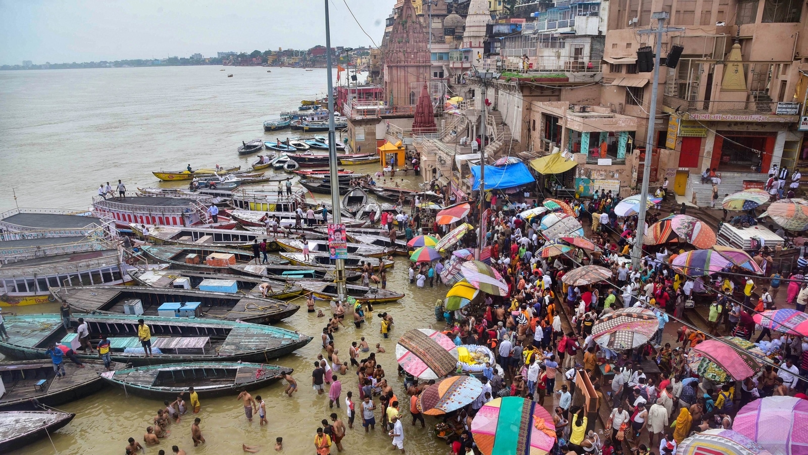 In Pics Devotees Throng Ghats Of Varanasi On Second Sawan Monday 