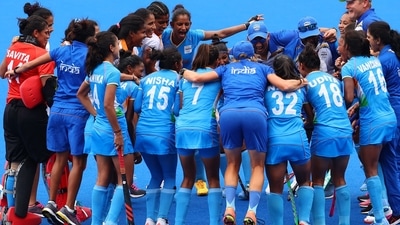 Tokyo 2020 Olympics - Hockey - Women - Quarterfinal - Australia v India - Oi Hockey Stadium, Tokyo, Japan - August 2, 2021. Players of India celebrate after winning their match. REUTERS/Bernadett Szabo (REUTERS)