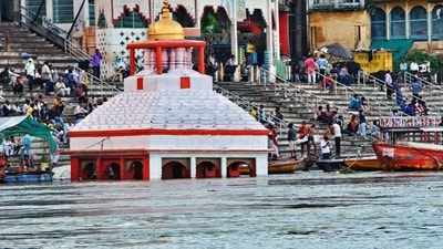 On the second day of the month of Sawan, special Aarti was done here with devotees. (ANI) On the second day of the month of Sawan, special Aarti was done here with devotees. (ANI)