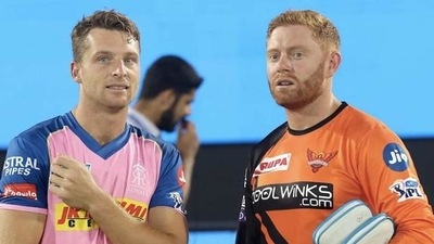 File Photo of England players Jonny Bairstow (right) and Jos Buttler. (Twitter) File Photo of England players Jonny Bairstow (right) and Jos Buttler. (Twitter)