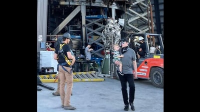 The image shows Elon Musk with son X AE A-XI. (Twitter/@elonmusk)