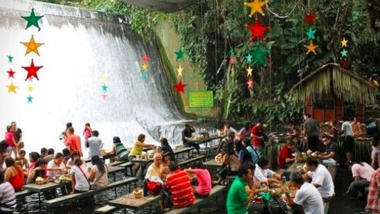The Labassin Waterfall Restaurant, Villa Escudero Resort (San Pablo City, Philippines): This is a great place to beat the heat as well as enjoy some traditional dance and music shows. (Instagram/@andres.imog)