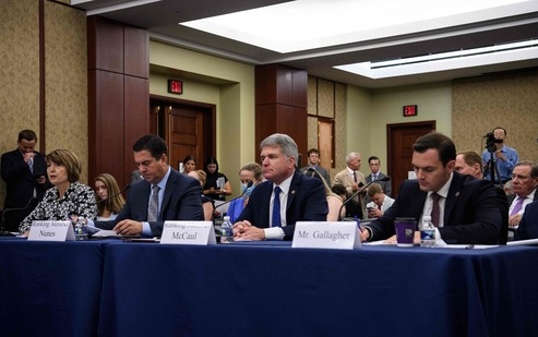 US Republican Representative from Washington Cathy McMorris Rodgers (L) speaks at a House Republican forum titled "Led By Science: The Covid-19 Origin Story." with California Representative Devin Nunes (2nd L), Texas Representative Michael McCaul (2nd R) and Wisconsin Representative Mike Gallagher on Capitol Hill in Washington, DC. (AFP) US Republican Representative from Washington Cathy McMorris Rodgers (L) speaks at a House Republican forum titled "Led By Science: The Covid-19 Origin Story." with California Representative Devin Nunes (2nd L), Texas Representative Michael McCaul (2nd R) and Wisconsin Representative Mike Gallagher on Capitol Hill in Washington, DC. (AFP)