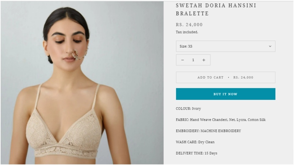The Swetah Doria Hansini Bralette (torani.in) The Swetah Doria Hansini Bralette (torani.in)