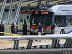 The incident occurred on a Metro bus platform that is part of the Pentagon Transit Center, the Pentagon Protection Force Protection Agency tweeted AFP The incident occurred on a Metro bus platform that is part of the Pentagon Transit Center, the Pentagon Protection Force Protection Agency tweeted AFP