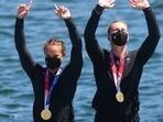 Tokyo 2020: New Zealand's Lisa Carrington wins two kayak sprint gold.