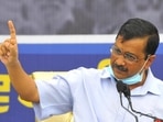 Arvind Kejriwal launched the free Wi-Fi scheme from a bus stop at ITO in December 2019. (Photo by Keshav Singh/ Hindustan Times) Arvind Kejriwal launched the free Wi-Fi scheme from a bus stop at ITO in December 2019. (Photo by Keshav Singh/ Hindustan Times)